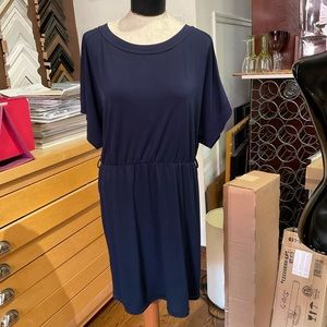 Open Back Fille à Suivre Navy Blue Dress